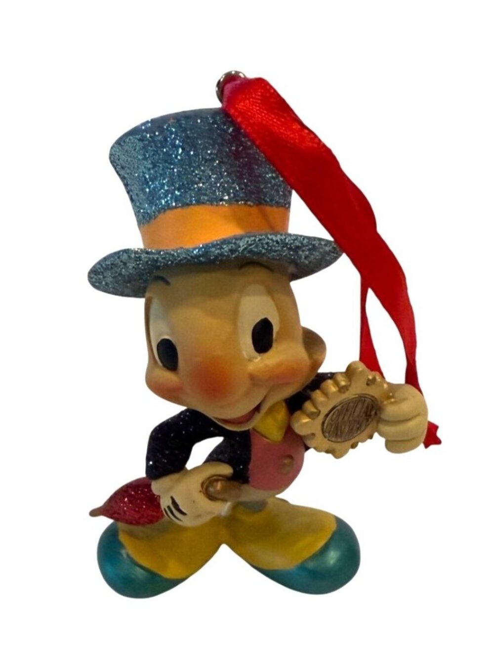 Disney Sketchbook Jiminy Cricket Official Conscience Ornament Hanger Collectible